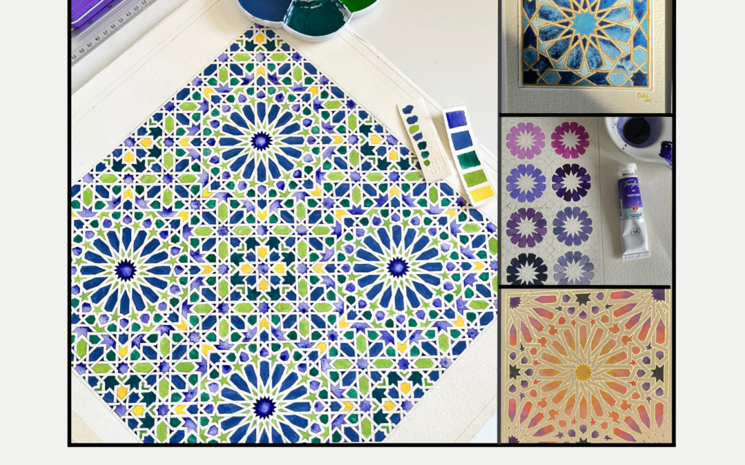 Taller de geometría en acuarela